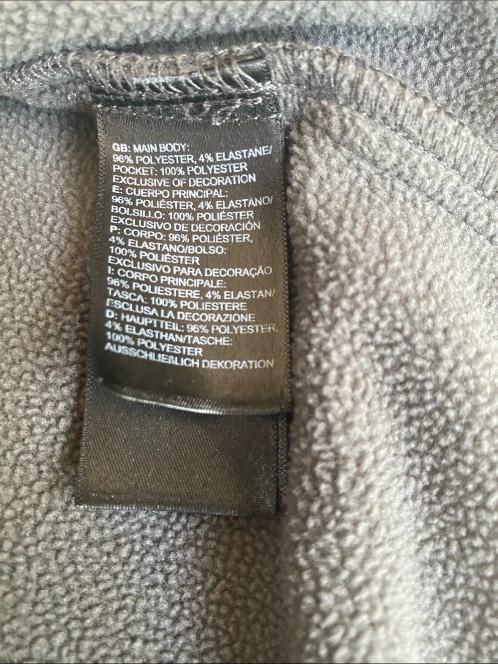 The North Face Men's Dark Gray Full-Zip Fleece Lined Jacket Size L